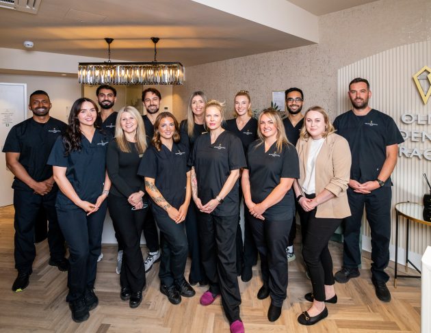 A group photo of the staff at The Private Dental Clinic in Onlney